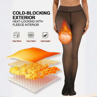 Warm Fleece Tights Slim Fit